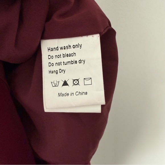 ASOS Yaura Thigh Split Maroon Evening Maxi Dress Gown Size 8 - Picture 6 of 11